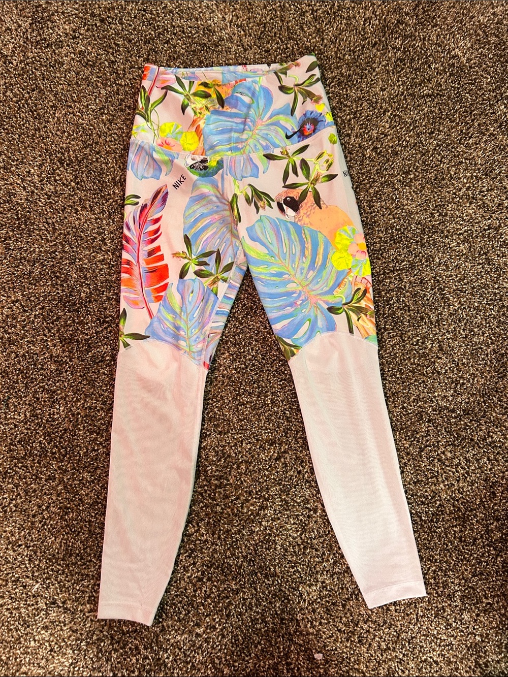 Nike Kids Tropical Print Pink & Multicolor Leggings